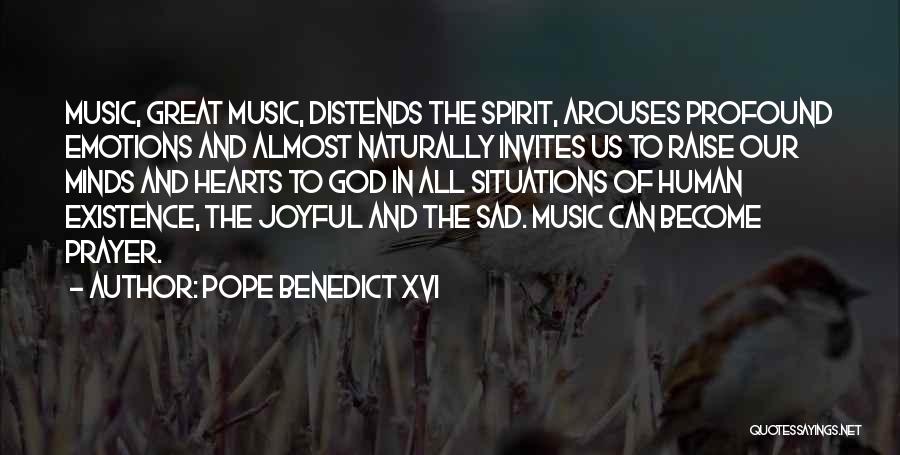 Emotions Sad Quotes By Pope Benedict XVI