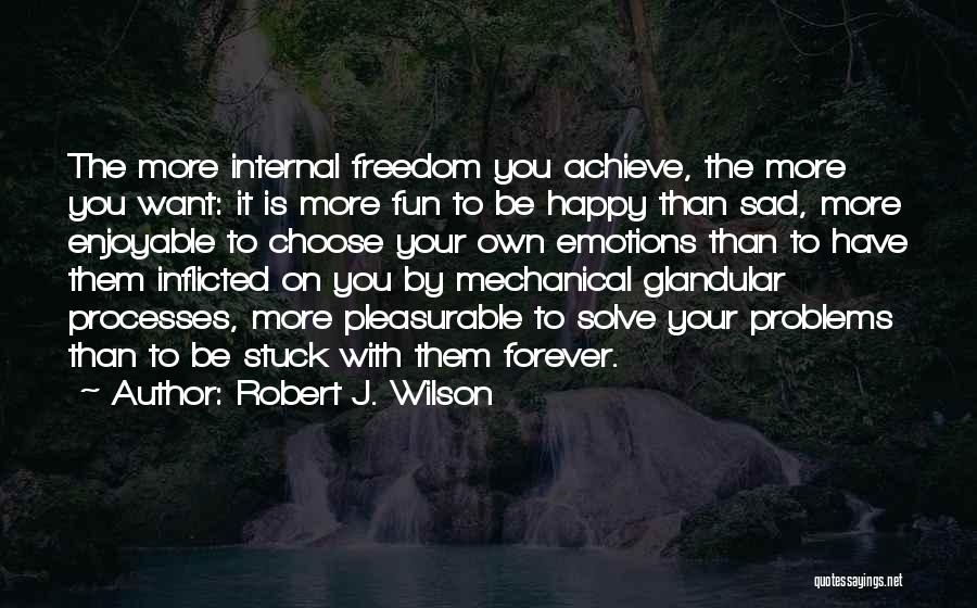 Emotions Sad Quotes By Robert J. Wilson