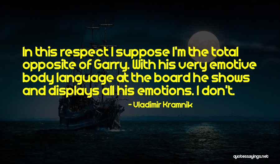 Emotive Quotes By Vladimir Kramnik Emotive Quotes By Vladimir Kramnik