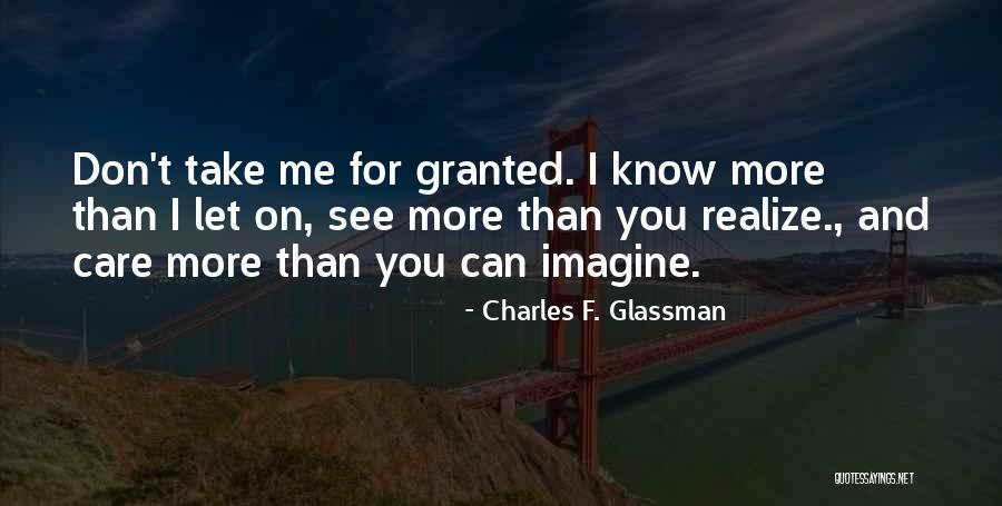 Empathy For Others Quotes By Charles F. Glassman Empathy For Others Quotes By Charles F. Glassman