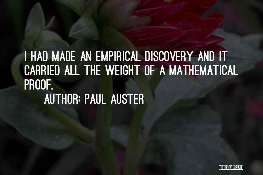 Empirical Quotes By Paul Auster