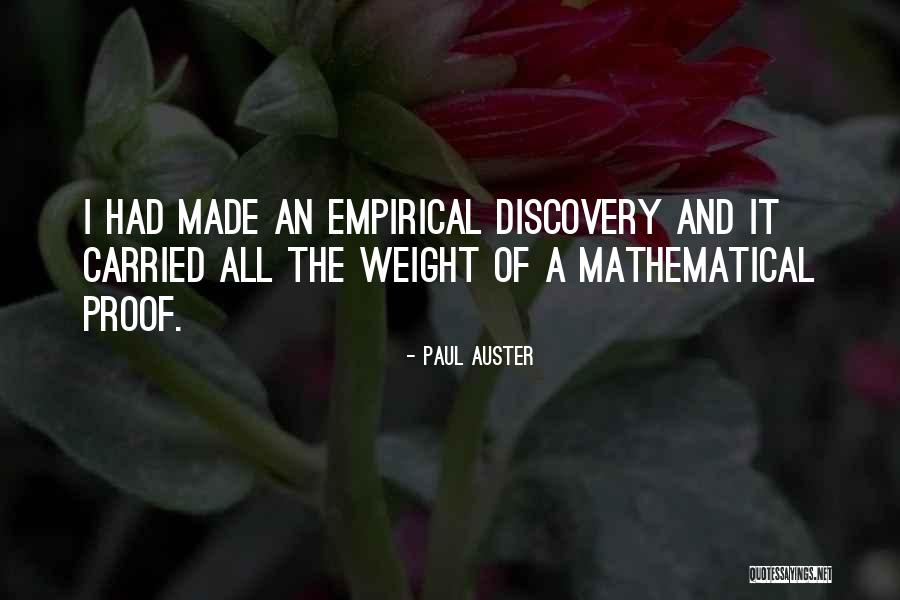 Empirical Quotes By Paul Auster