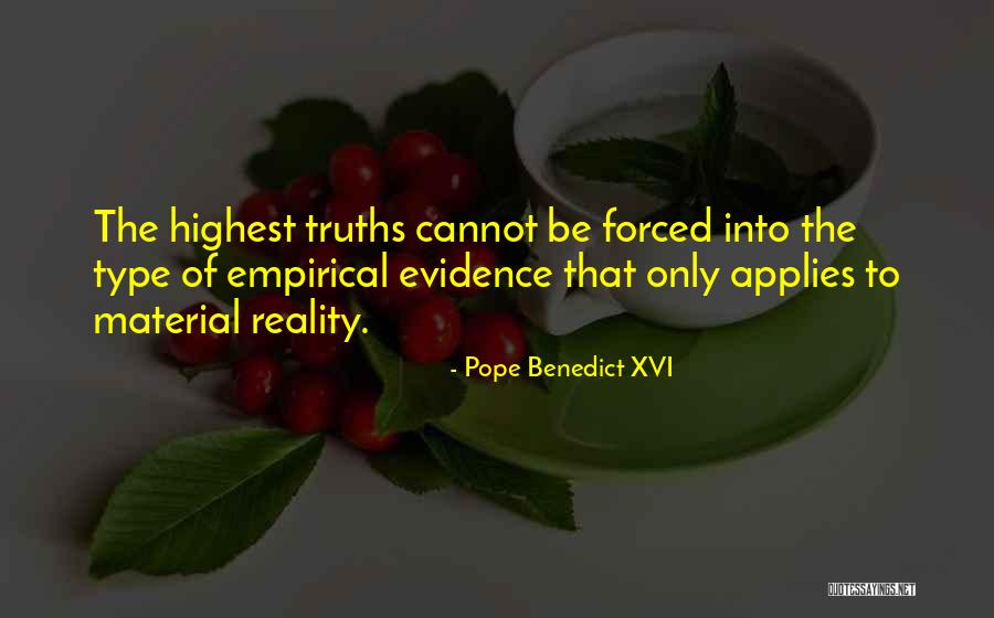 Empirical Quotes By Pope Benedict XVI