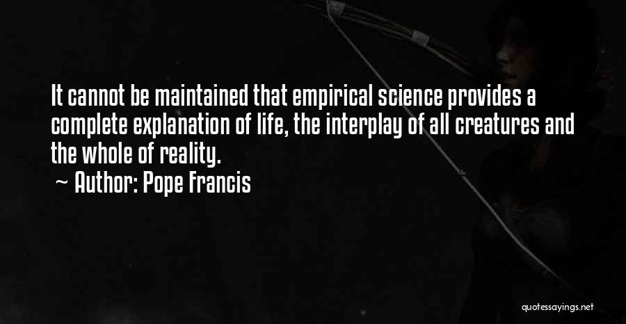 Empirical Quotes By Pope Francis