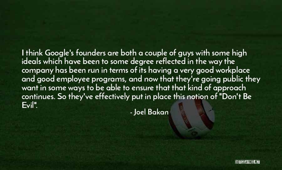 Employee And Company Quotes By Joel Bakan