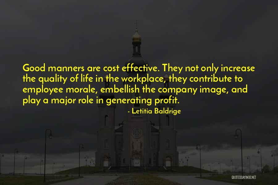 Employee And Company Quotes By Letitia Baldrige