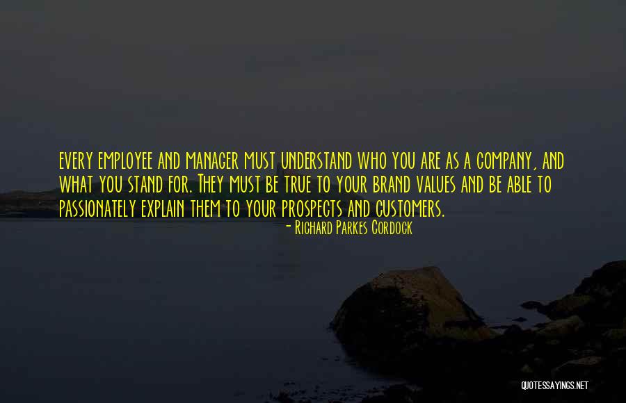 Employee And Company Quotes By Richard Parkes Cordock