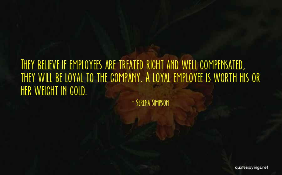 Employee And Company Quotes By Serena Simpson