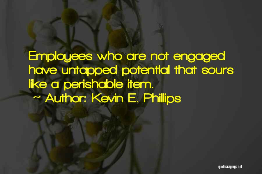 Employee Engagement Quotes By Kevin E. Phillips