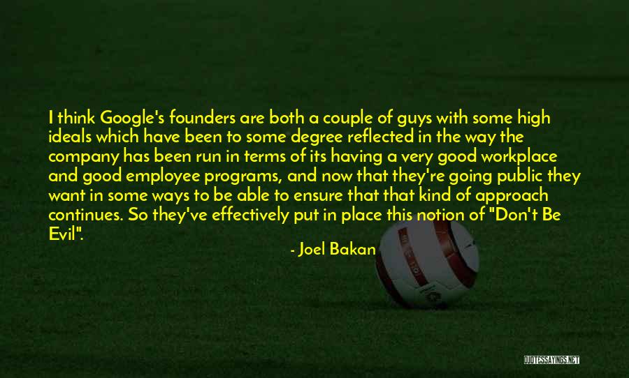 Employee Quotes By Joel Bakan