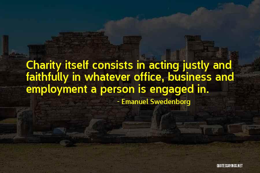 Employment And Business Quotes By Emanuel Swedenborg