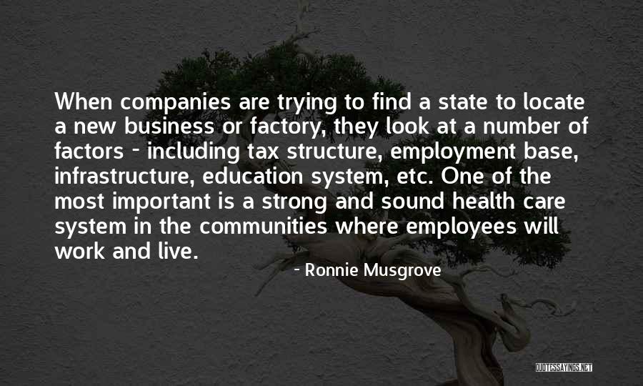 Employment And Business Quotes By Ronnie Musgrove Employment And Business Quotes By Ronnie Musgrove