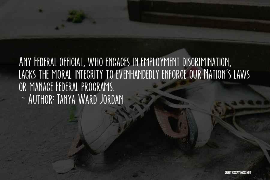 Employment Discrimination Quotes By Tanya Ward Jordan