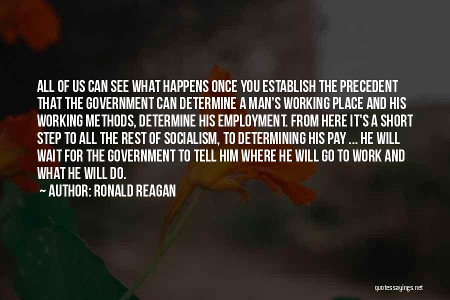Employment Quotes By Ronald Reagan