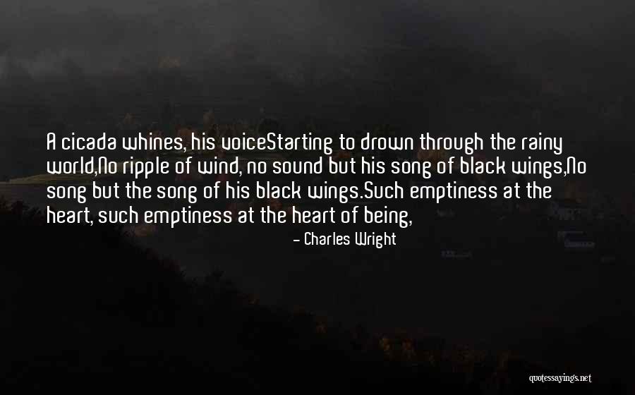 Emptiness Of Heart Quotes By Charles Wright Emptiness Of Heart Quotes By Charles Wright