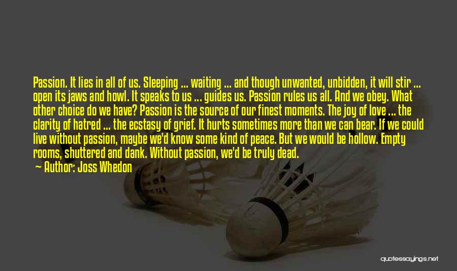 Empty And Hollow Quotes By Joss Whedon