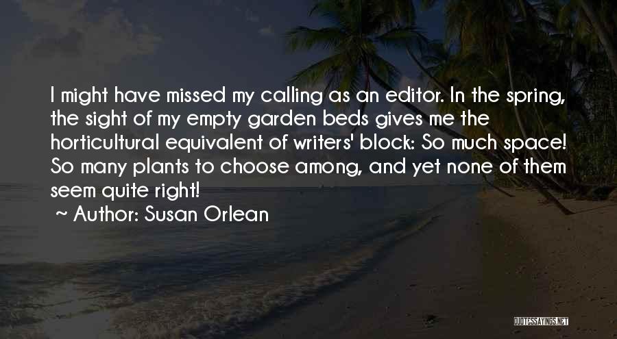 Empty Beds Quotes By Susan Orlean