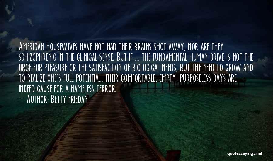 Empty Brains Quotes By Betty Friedan