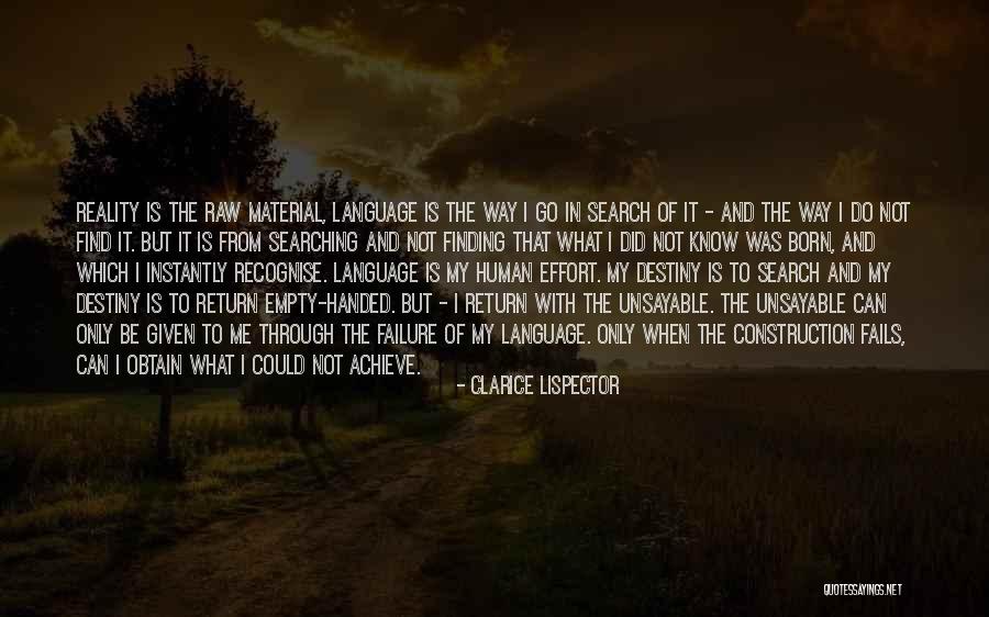 Empty Handed Or Empty Quotes By Clarice Lispector Empty Handed Or Empty Quotes By Clarice Lispector