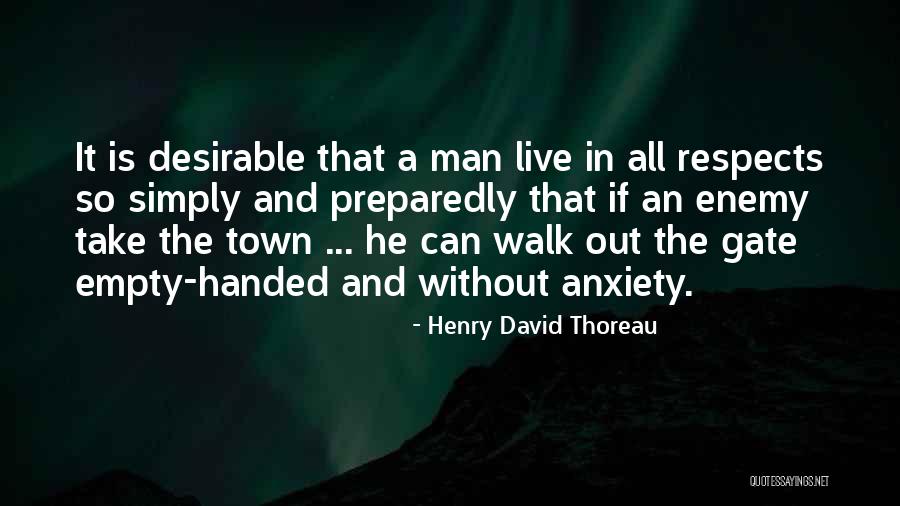 Empty Handed Quotes By Henry David Thoreau