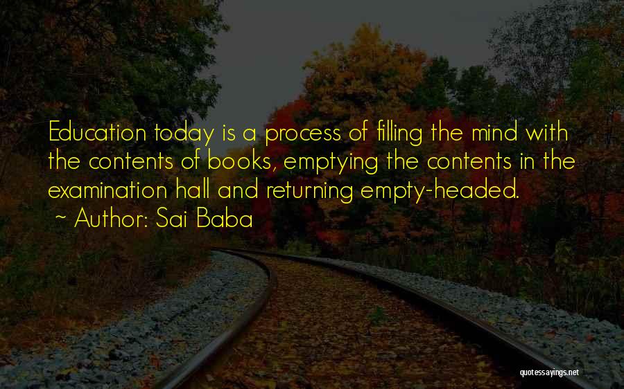 Empty Headed Quotes By Sai Baba