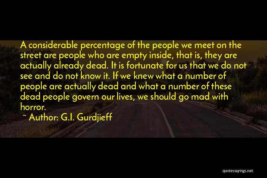 Empty On The Inside Quotes By G.I. Gurdjieff