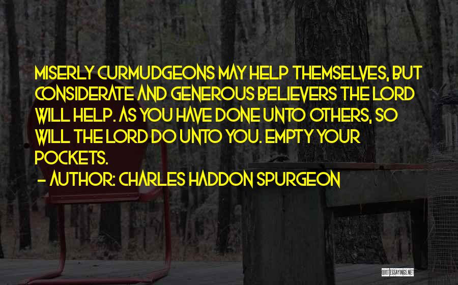 Empty Pockets Quotes By Charles Haddon Spurgeon