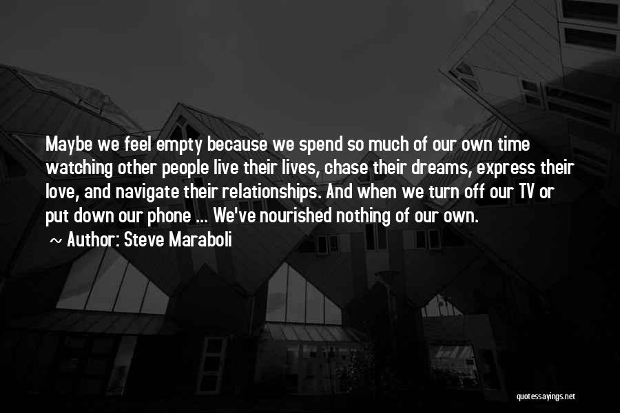 Empty Relationships Quotes By Steve Maraboli