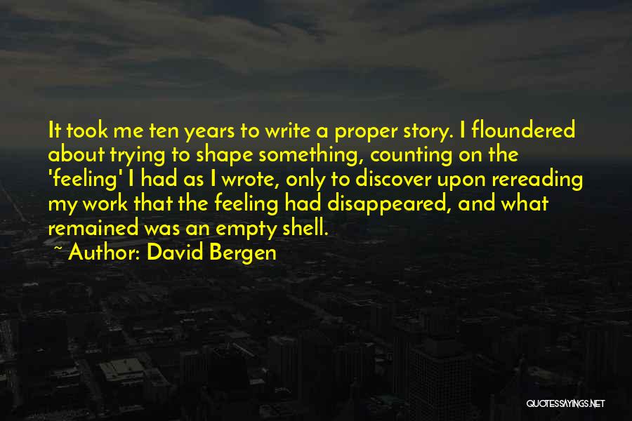 Empty Shell Quotes By David Bergen