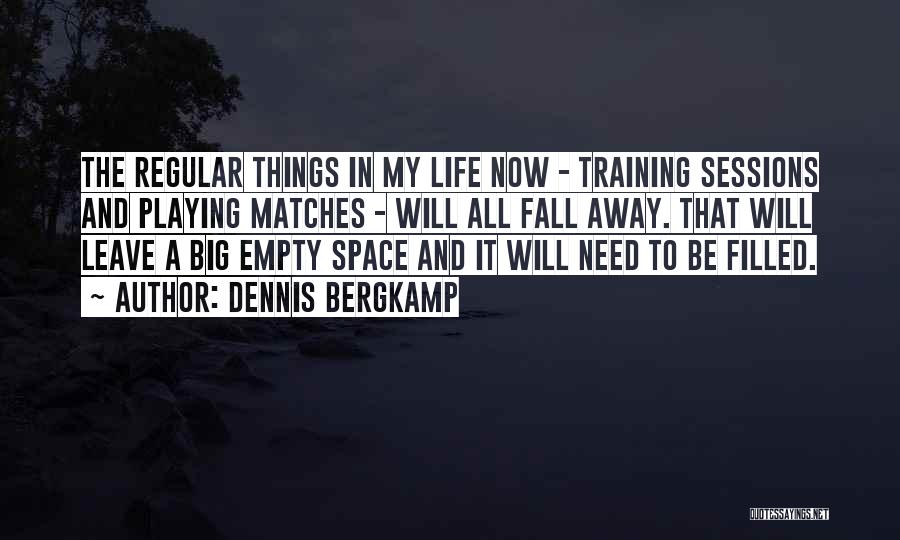 Empty Space In Life Quotes By Dennis Bergkamp