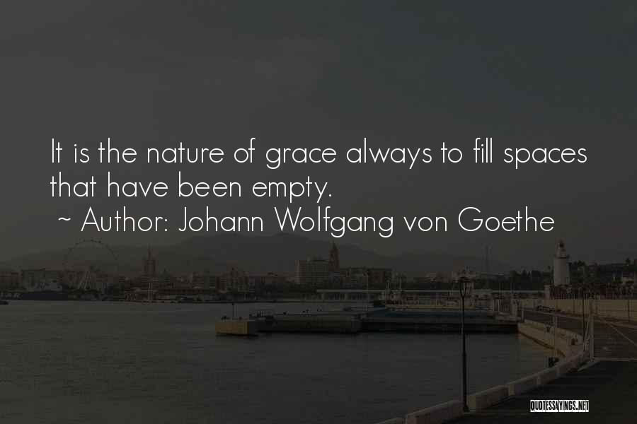 Empty Spaces Quotes By Johann Wolfgang Von Goethe