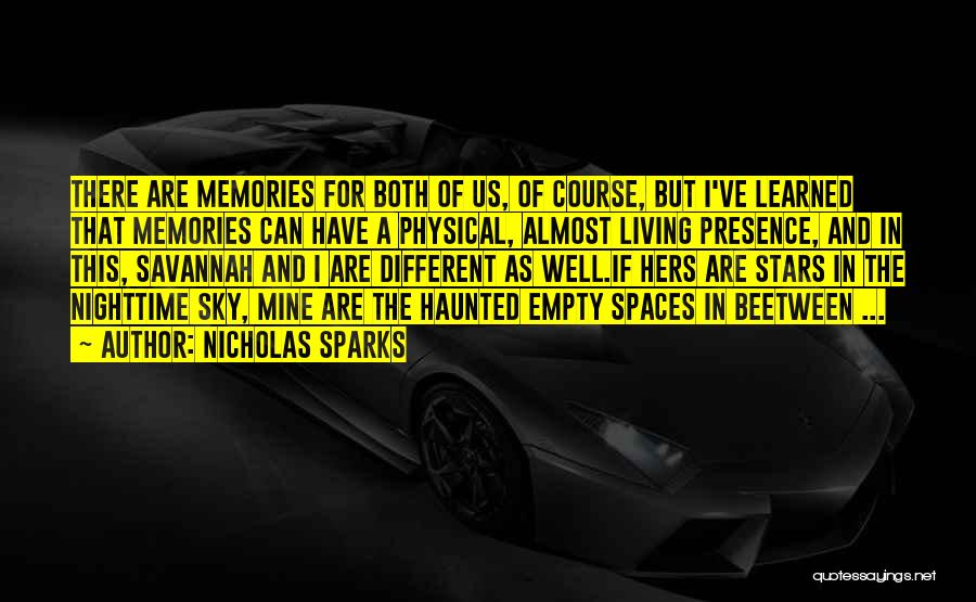 Empty Spaces Quotes By Nicholas Sparks
