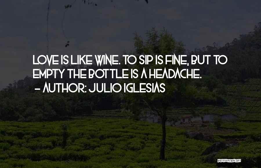 Empty Wine Bottle Quotes By Julio Iglesias