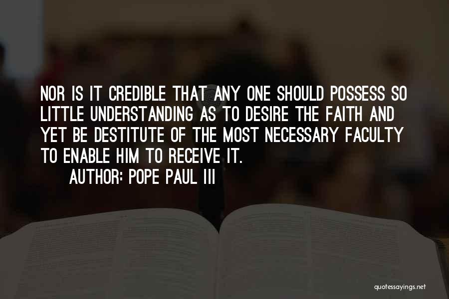 Enable Quotes By Pope Paul III