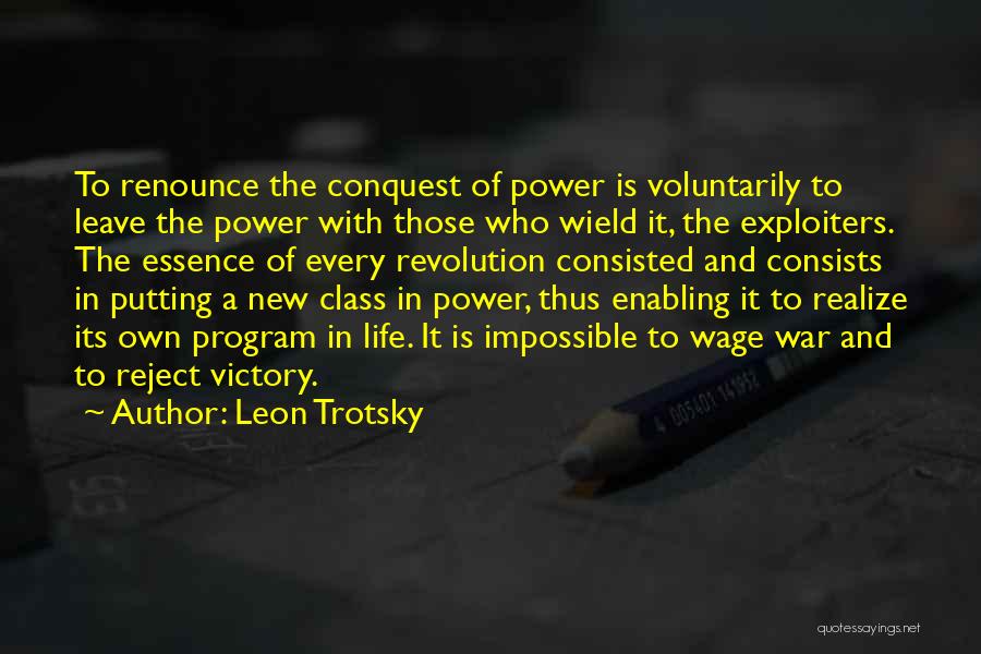 Enabling Someone Quotes By Leon Trotsky