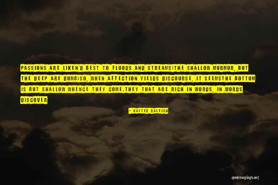Encima Debajo Quotes By Walter Raleigh