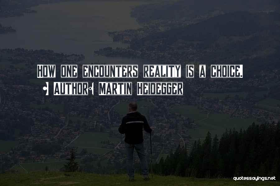 Encounters Quotes By Martin Heidegger