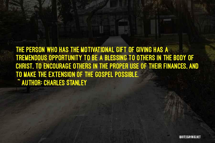 Encourage Giving Quotes By Charles Stanley