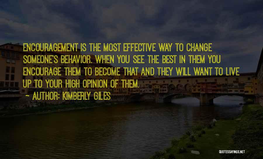 Encouragement And Change Quotes By Kimberly Giles