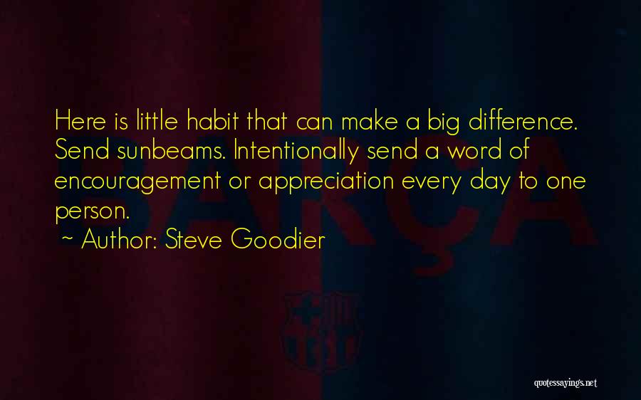 Encouragement To Others Quotes By Steve Goodier