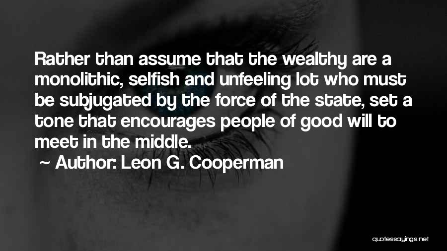 Encourages Quotes By Leon G. Cooperman