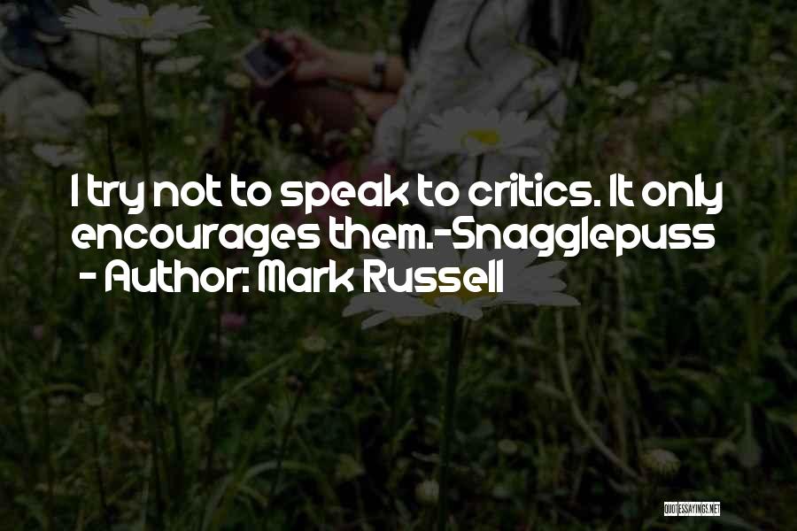 Encourages Quotes By Mark Russell