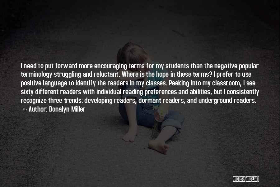 Encouraging Reading Quotes By Donalyn Miller