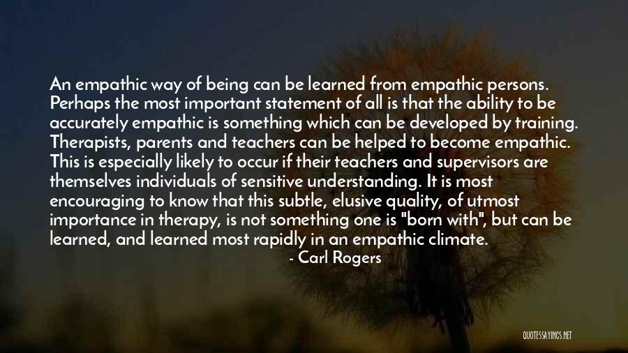 Encouraging Teachers Quotes By Carl Rogers