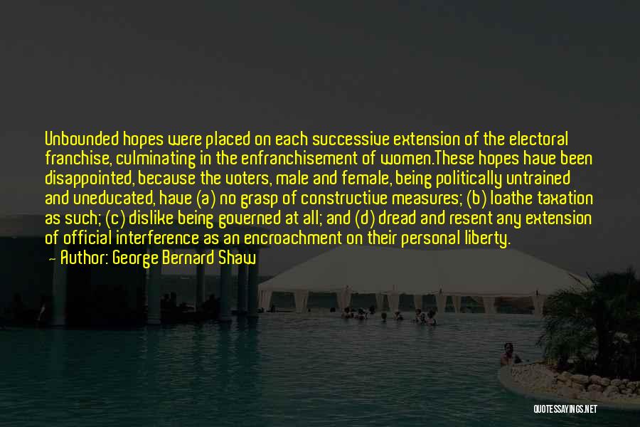 Encroachment Quotes By George Bernard Shaw