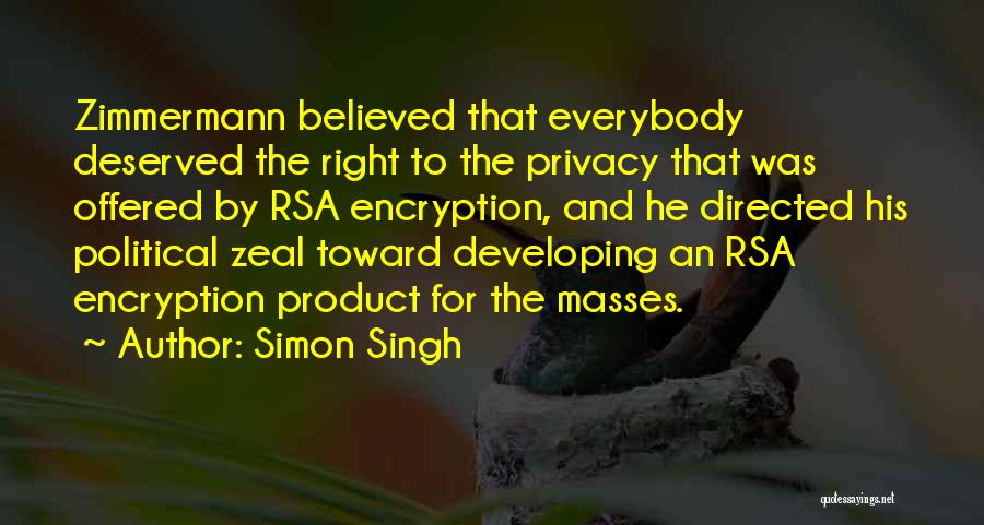Encryption Privacy Quotes By Simon Singh
