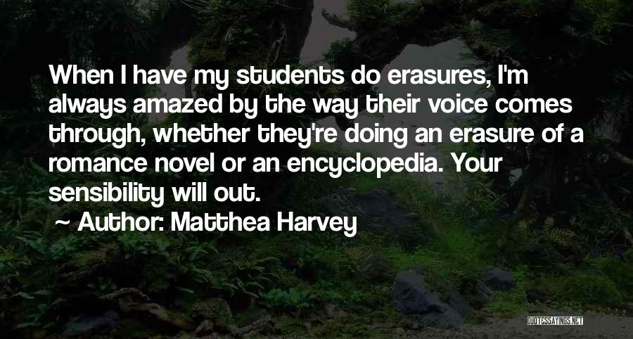 Encyclopedia Quotes By Matthea Harvey