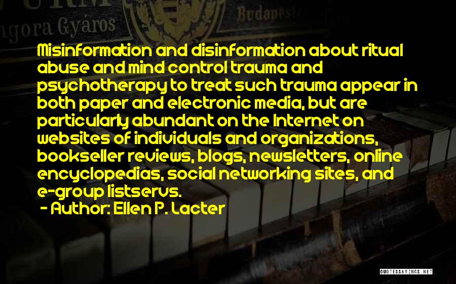 Encyclopedias Quotes By Ellen P. Lacter