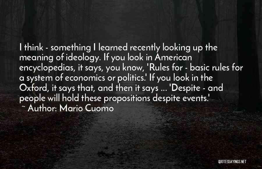 Encyclopedias Quotes By Mario Cuomo