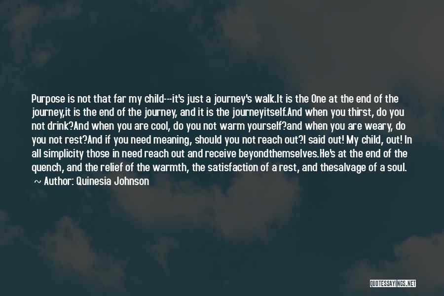 End Of My Journey Quotes By Quinesia Johnson